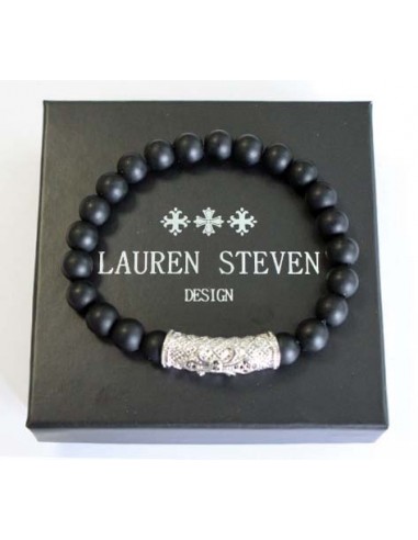 Bracelet Onyx Noir Mat