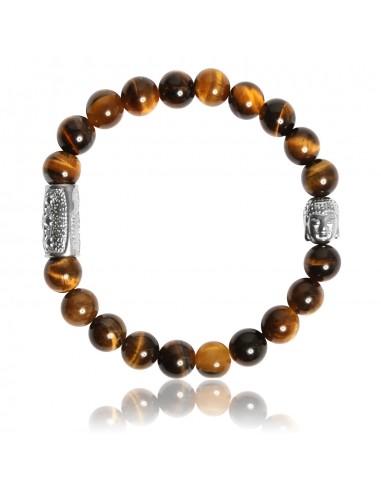 Bracelet Oeil de Tigre et Bouddha