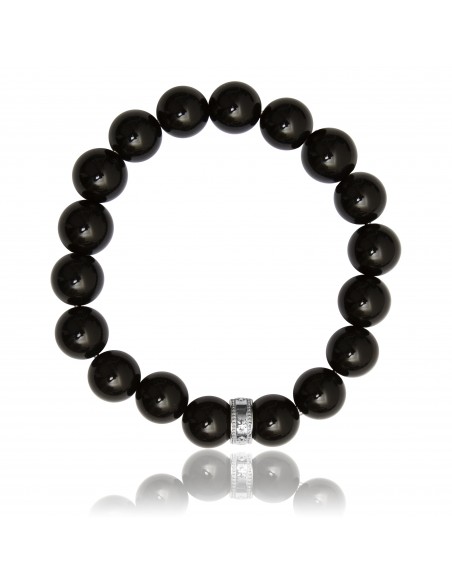Bracelet 12 mm Agathe Noire