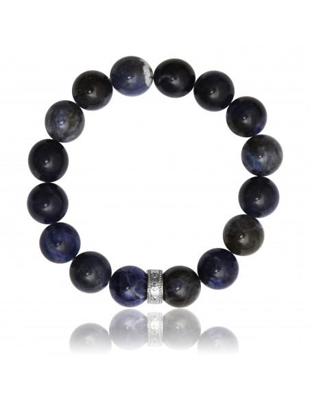 Bracelet 12 mm Sodalite Africaine