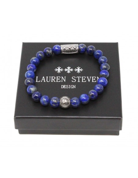Bracelet Lapis Lazuli / signe taureau / 8mm