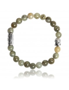 Bracelet Labradorite et Bouddha