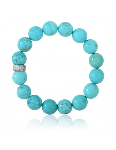 Bracelet Pierres 12 mm Turquoise