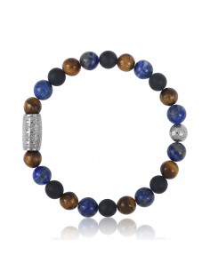 Bracelet Onyx noir mat /...