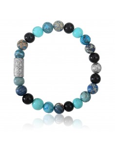 Bracelet 8mm Agate Noire /...