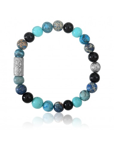 Bracelet Black Agate / Sea Jasper / Phoenix Stone / Turquoise / Prosperity