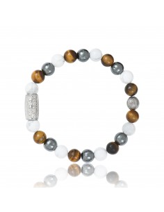 Bracelet  Howlite / Oeil de...