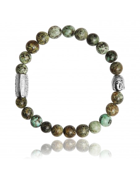 Bracelet African Turquoise with Buddha