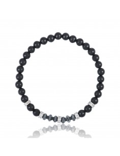 Pulsera 6mm de Agata Negra...